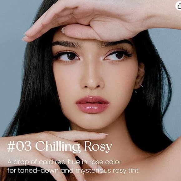 PERIPERA INK GLASTING LIP GLOSS "CHILLING ROSY" - Picture 3 of 3